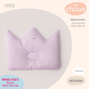 Gối bông NOUS hình vương miện màu tím