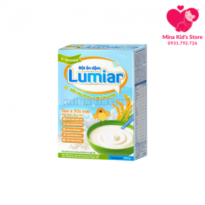Bột ăn dặm Lumiar Gạo và sữa non HG 200g
