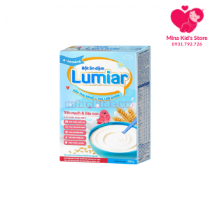Bột ăn dặm Lumiar Yến mạch và sữa non HG 200g