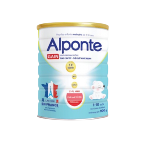 Sữa bột Alponte Gain tăng cân cho trẻ 1 - 10 tuổi lon 900g