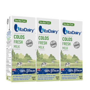 Thùng 24 hộp Sữa non tươi Vitadairy Colos Fresh Milk 180ml