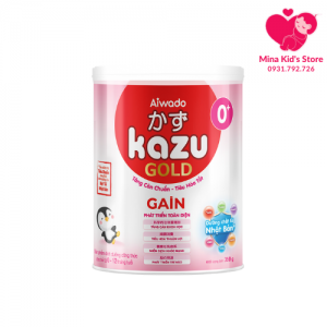 Sữa bột Aiwado Kazu Gain Gold 0+ 350g (0 - 12 tháng)
