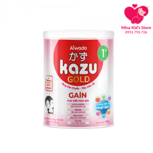 Sữa bột Aiwado Kazu Gain Gold 1+ 350g (12 - 24 tháng)