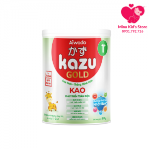 Sữa bột Aiwado Kazu Kao Gold 1+ 810g (từ 12 - 24 tháng)