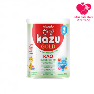Sữa bột Aiwado Kazu Kao Gold 2+ 810g (từ 24 tháng trở lên)