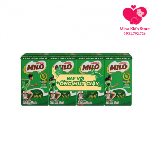 Lốc 4 hộp Sữa Milo cacao lúa mạch 110ml