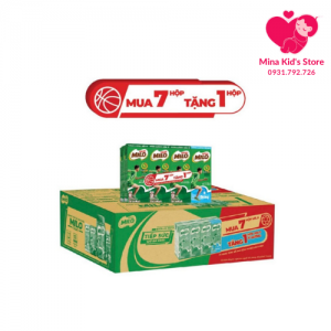 Thùng 48 hộp sữa Milo cacao lúa mạch 180ml