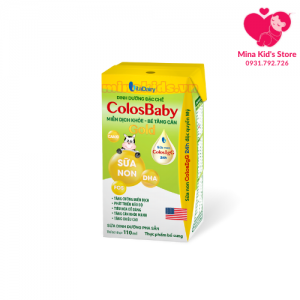 Lốc 4 hộp Sữa bột pha sẵn Colosbaby Gold miễn dịch khỏe - bé tăng cân 110ml