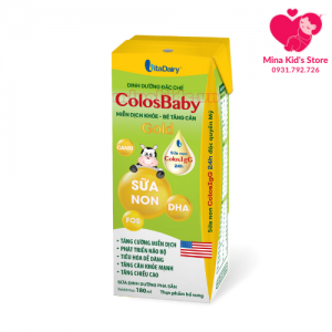 Lốc 4 hộp sữa bột pha sẵn Colosbaby Gold miễn dịch khỏe - bé tăng cân 180ml