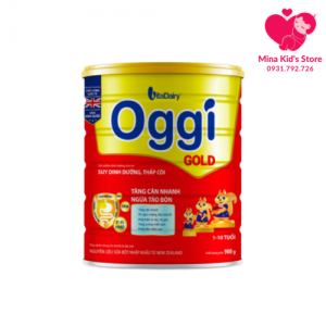 Sữa bột Oggi Gold dành cho trẻ Suy dinh dưỡng thấp còi 900g (1 - 10 tuổi)