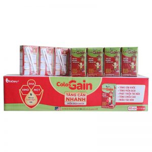 Thùng 48 hộp Sữa bột pha sẵn Colos Gain 110ml