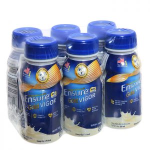 Sữa Ensure Gold Vigor dạng lỏng chai 237ml - Lốc 6 chai