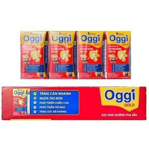 Thùng 48 hộp Sữa bột pha sẵn Oggi Gold 180ml