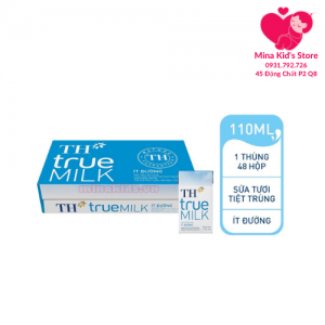 Thùng 48 hộp Sữa tươi TH True Milk (48 hộp x 110ml)