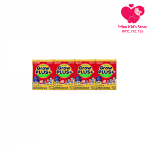 Lốc 4 hộp Sữa bột pha sẵn Nutifood Growplus+ cho trẻ thấp còi 110ml